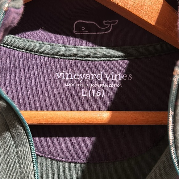 NWOT Vineyard Vines 1/4 Zip Size 16 - Picture 2 of 5